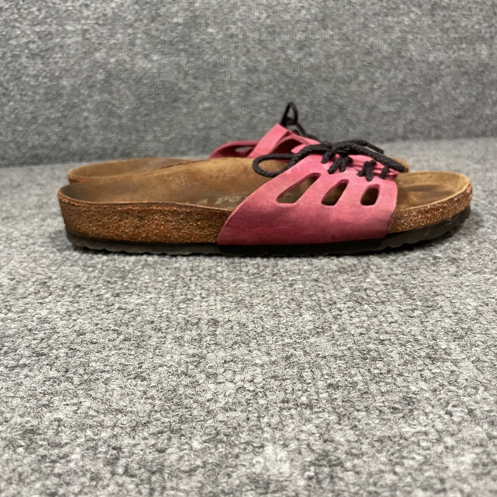 Papillio Birkenstock Lace Slide Sandal Pink EU39 US8.5 Dopamine Rainbow Slip On - Picture 4 of 13